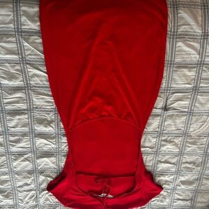 Elegant Red Sleeveless Dress
